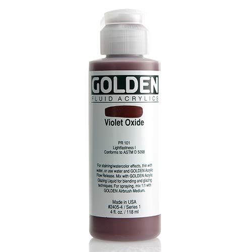 Golden, Fluid Acrylic, Paint, 4oz, Violet Oxide